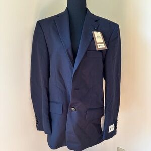 *HAGGAR* Men's Navy Traditional Fit Blazer Suit Jacket Size 38 NWT